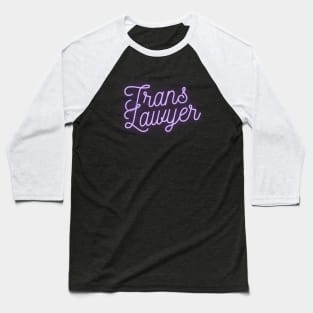 Trans Lawyer - Purple Baseball T-Shirt